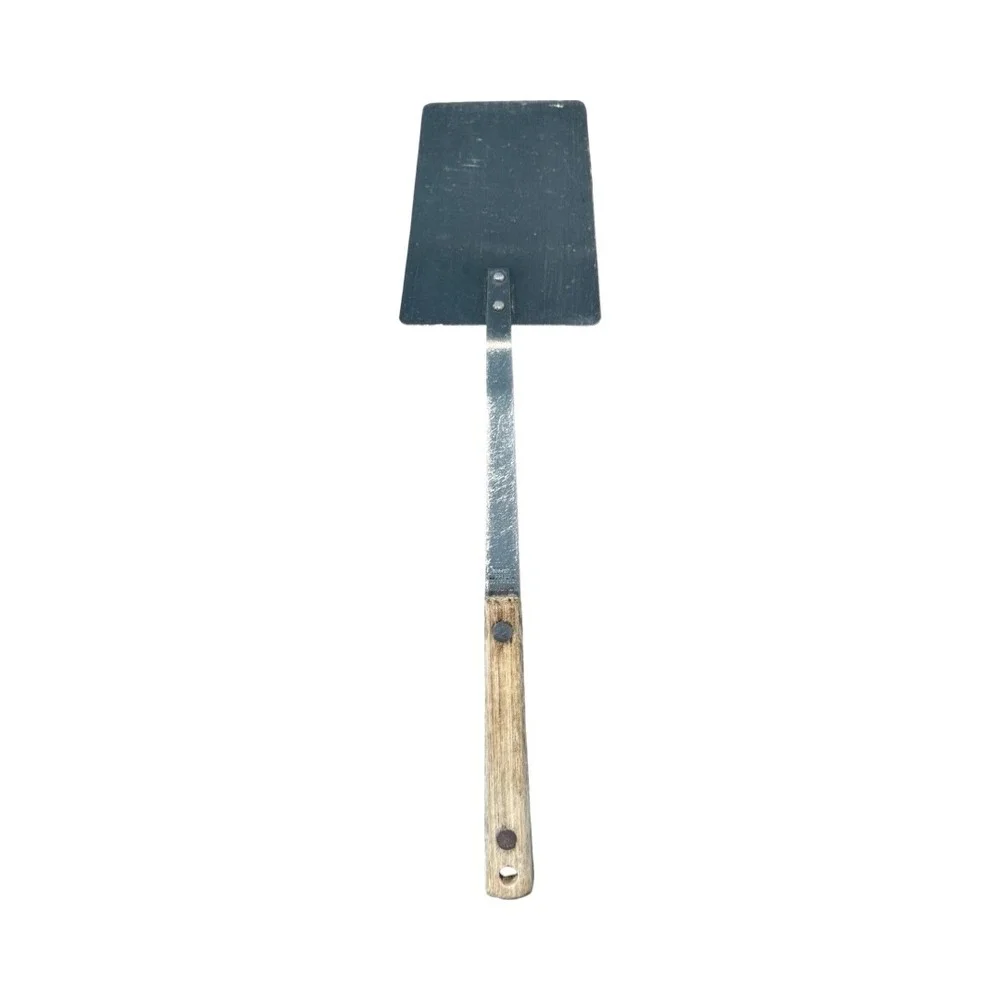 Vintage Stainless Steel Spatula Wood Handle Japan Offset Kitchen Turner Brownie